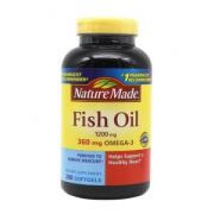 Nature Made Fish Oil 1200mg 360mg Omega 3 200 Viên